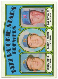 1972 Topps Baseball Cards      162     Jerry Bell/Darrell Porter/Bob Reynolds RC